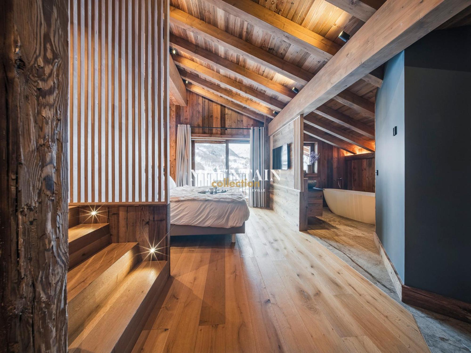 Chalet De Luxe Renove 2024 Proche Pistes, 5 Chambres, Balcon, Parking, Animaux Admis - Fr-1-344-1220 サン・マルタン・ド・ベルヴィル エクステリア 写真