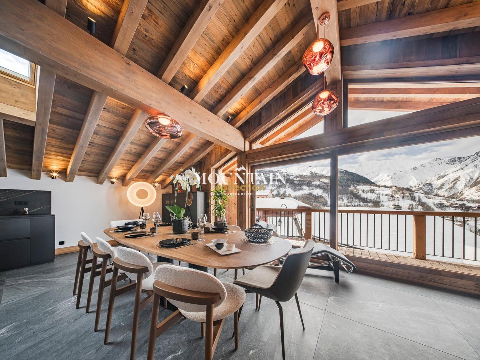 Chalet De Luxe Renove 2024 Proche Pistes, 5 Chambres, Balcon, Parking, Animaux Admis - Fr-1-344-1220 サン・マルタン・ド・ベルヴィル エクステリア 写真