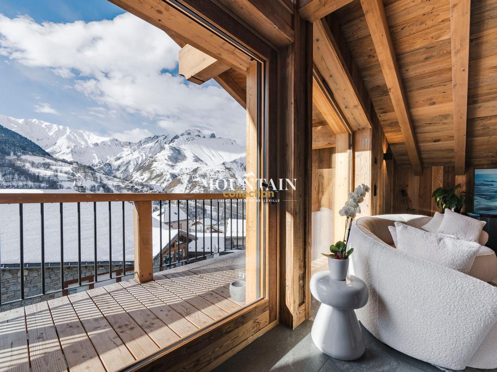 Chalet De Luxe Renove 2024 Proche Pistes, 5 Chambres, Balcon, Parking, Animaux Admis - Fr-1-344-1220 サン・マルタン・ド・ベルヴィル エクステリア 写真