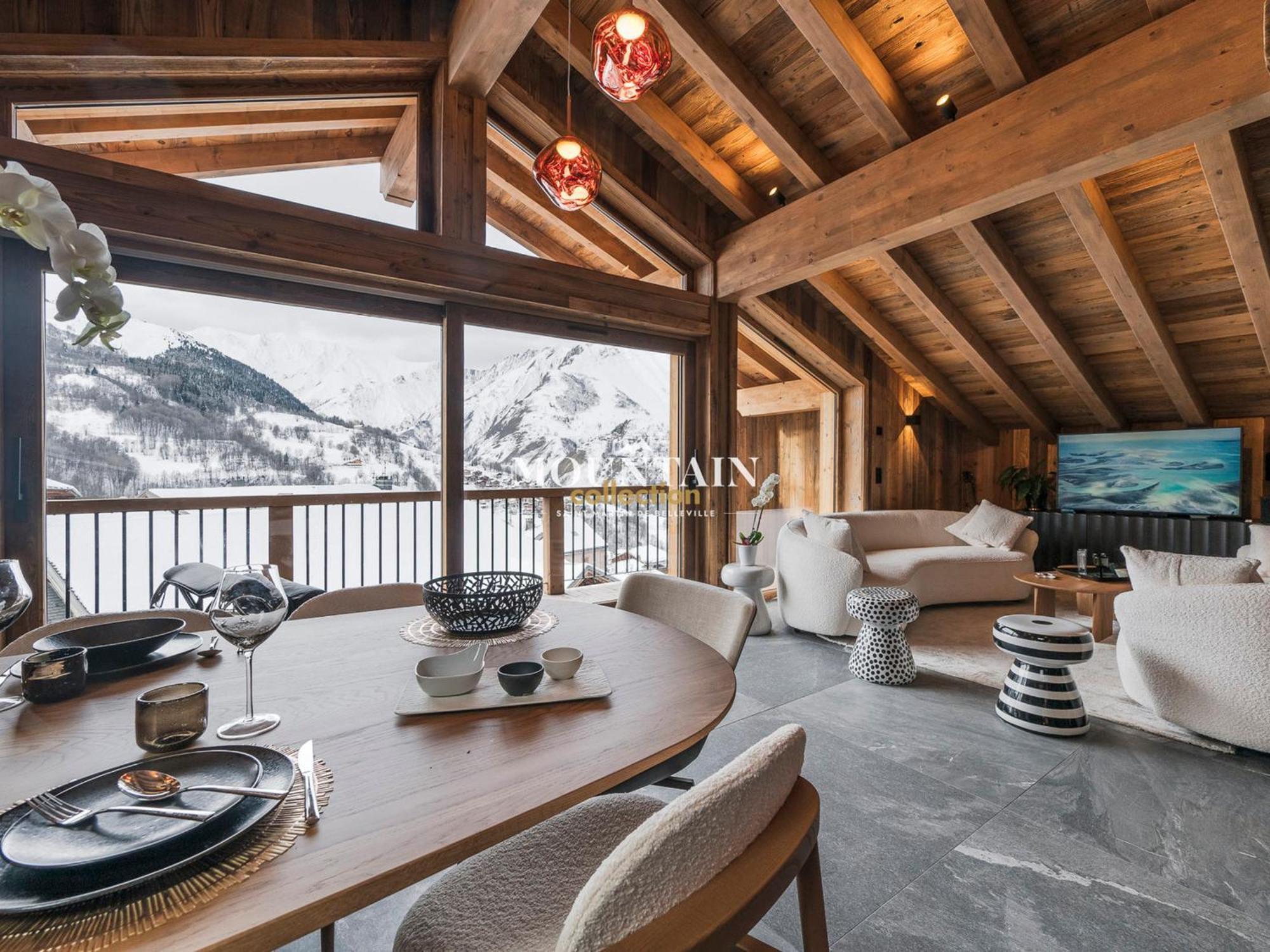 Chalet De Luxe Renove 2024 Proche Pistes, 5 Chambres, Balcon, Parking, Animaux Admis - Fr-1-344-1220 サン・マルタン・ド・ベルヴィル エクステリア 写真